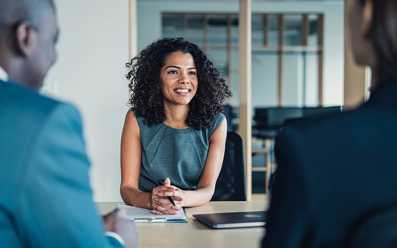 Woman in a meeting