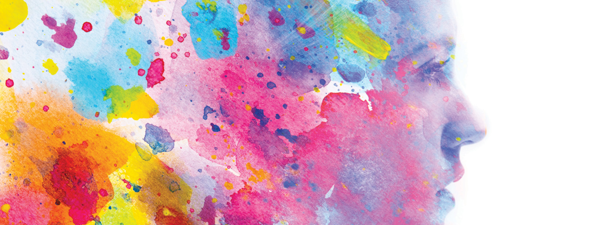 Why Women’s Midlife Health Is the Next Frontier of Workplace Strategy banner Abstract, colorful illustration of a woman's head